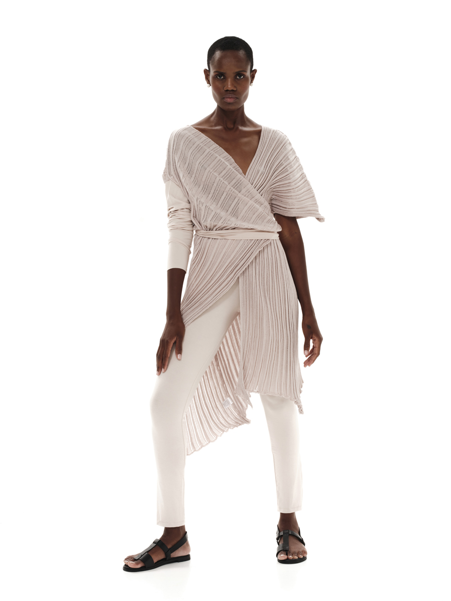 KOURBELA SS24 - S24245 Drepped Archetypes, Knit Versatile Cardigan - Image 1