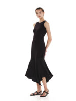 Contrasting Natures Dress with Ruffles